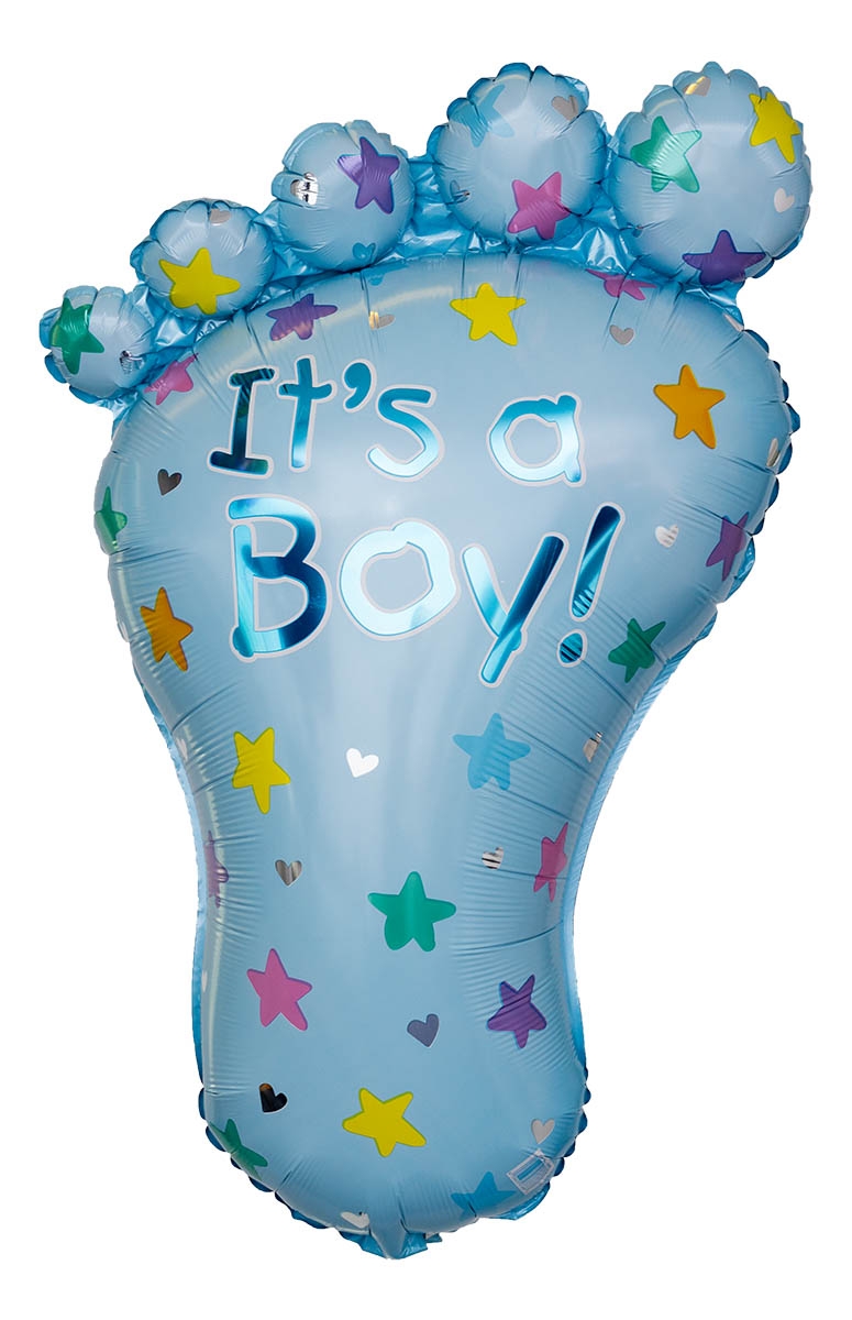 Folienballon Baby Fuß It's A Boy 58x82cm