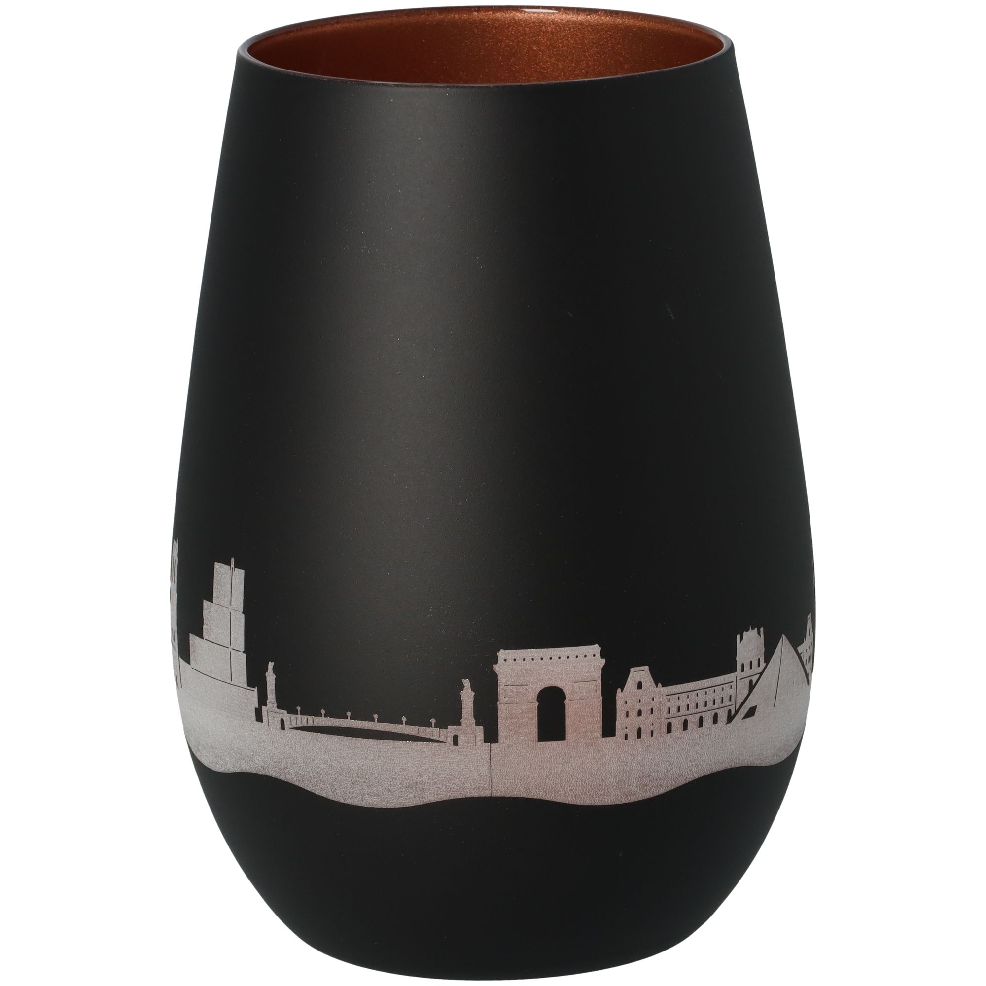 Windlicht Skyline Paris Schwarz/Bronze Töpferei, Krug, Vase