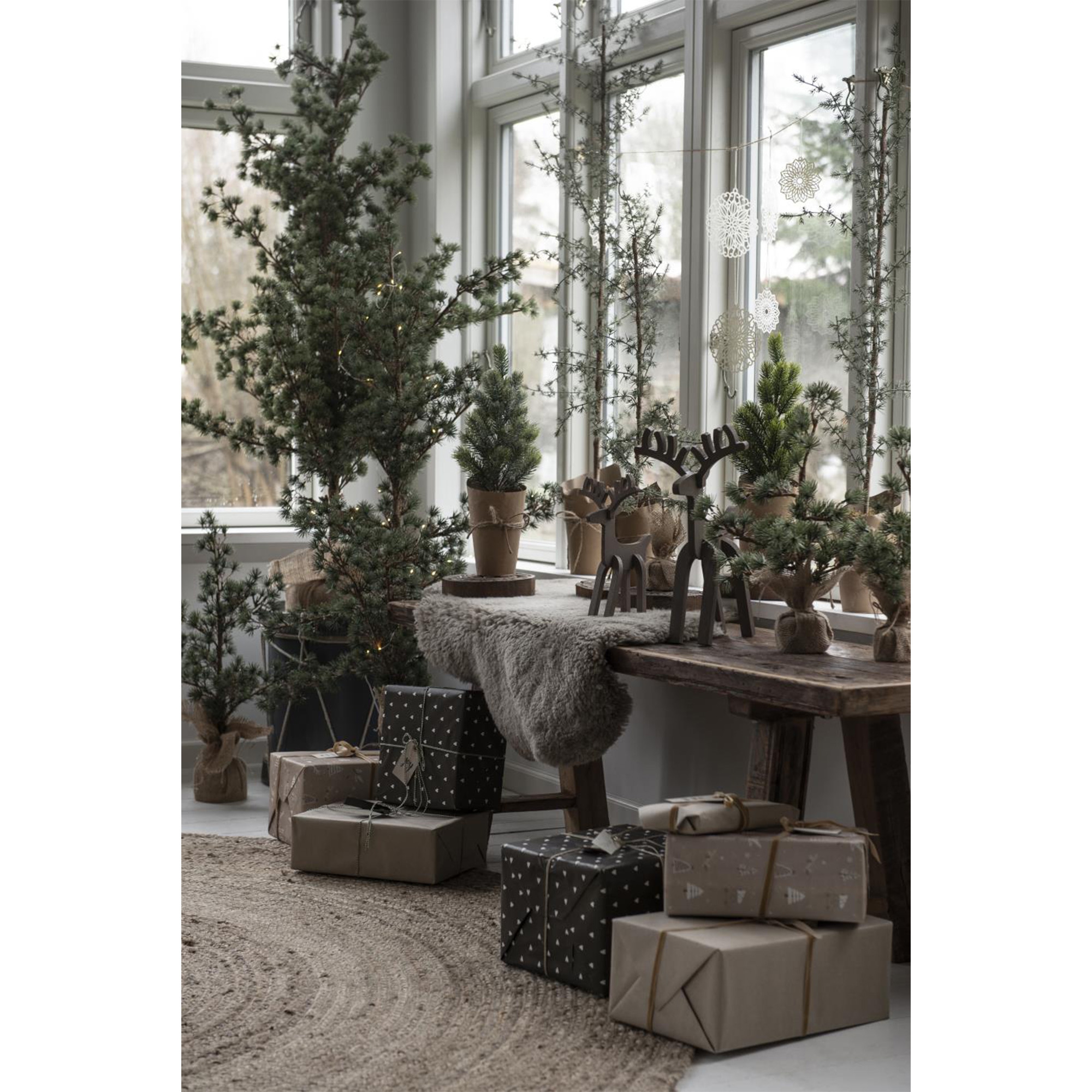 IB Laursen - Scherenschnitt "Blume in der Mitte", Ocker IB Laursen - Scherenschnitt "Blume in der Mitte", Ocker