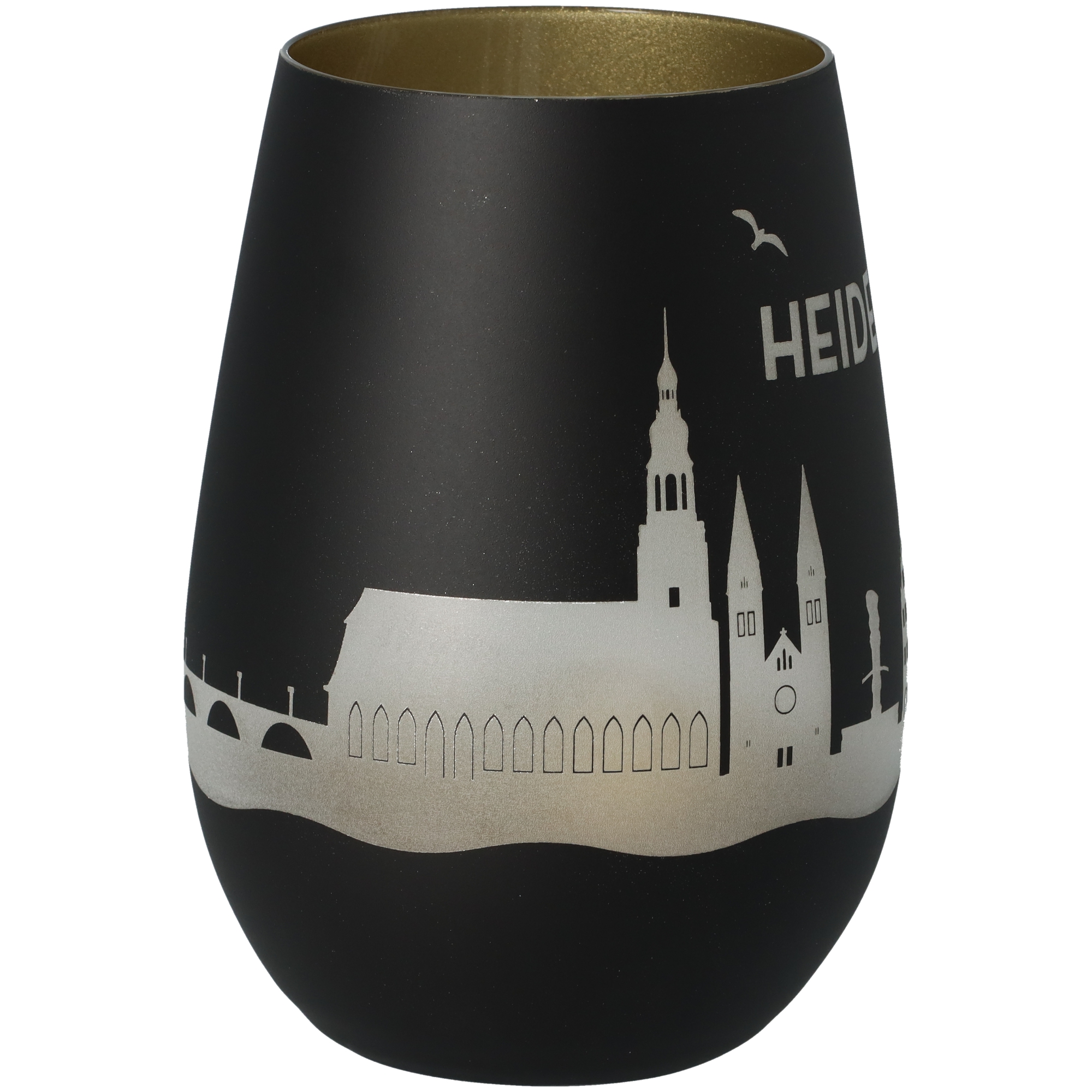 Windlicht Skyline Heidelberg Schwarz/Gold Windlicht Skyline Heidelberg Schwarz/Gold