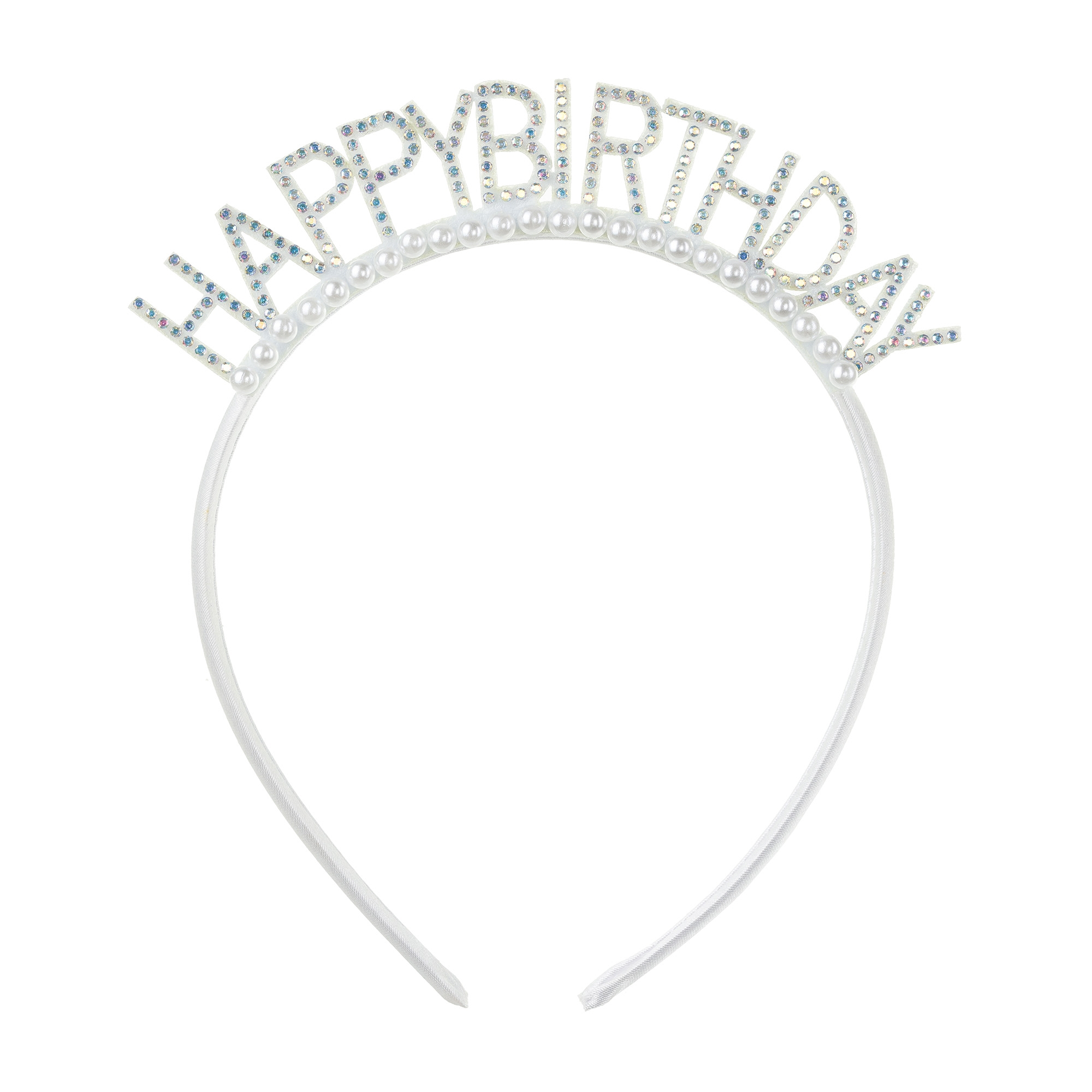 Tiara, Stirnband, Perl-Akzente, Rhinestones, Hochzeitszubehör