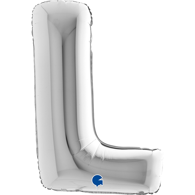 Folienballon Buchstabe L Silber 100cm Folienballon Buchstabe L Silber 100cm