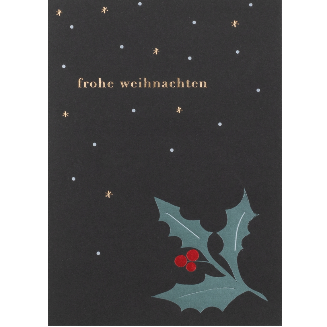 RĂ€der Design - GruĂkarte "Frohe Weihnachten" Ilexzweig RĂ€der Design - GruĂkarte "Frohe Weihnachten" Ilexzweig