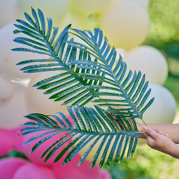 3 Palmenblätter aus Kunststoff "Tiki Tropics"