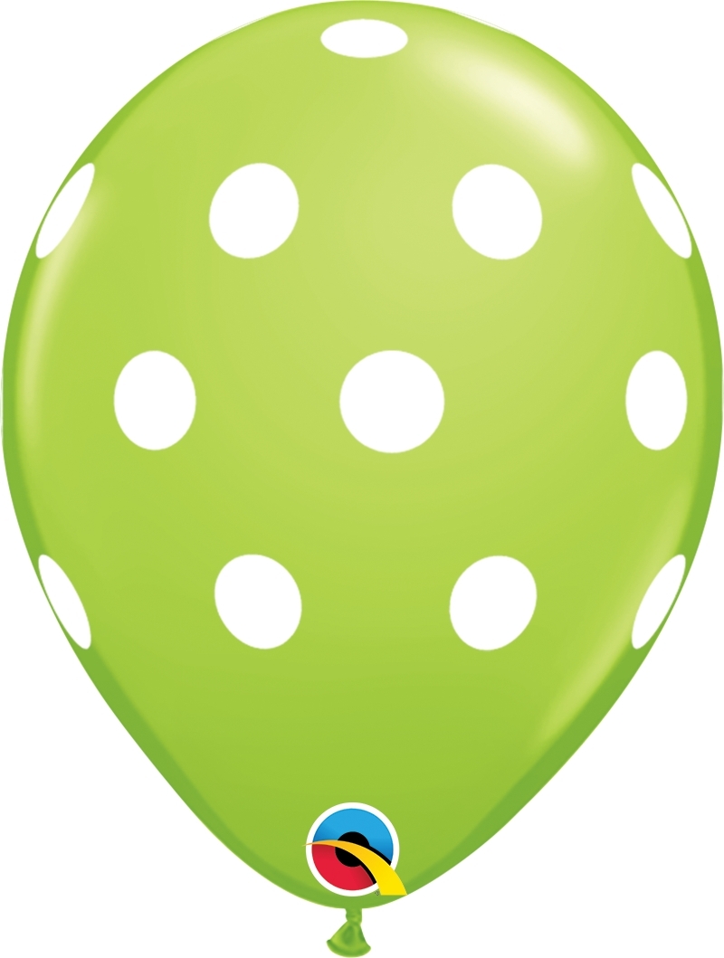 Qualatex Latexballon Big Polka Dots verschiedene Farben Ø 30cm Qualatex Latexballon Big Polka Dots verschiedene Farben Ø 30cm
