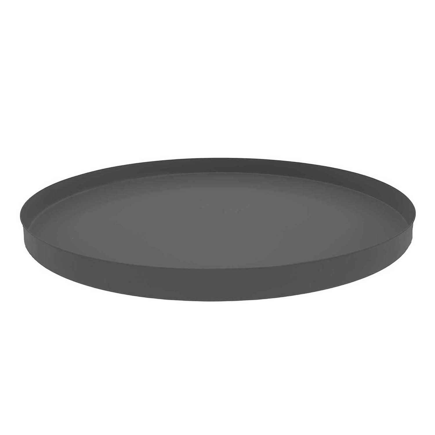 Tablett aus Metall, 20 cm Ø - Schwarz Tablett aus Metall, 20 cm Ø - Schwarz