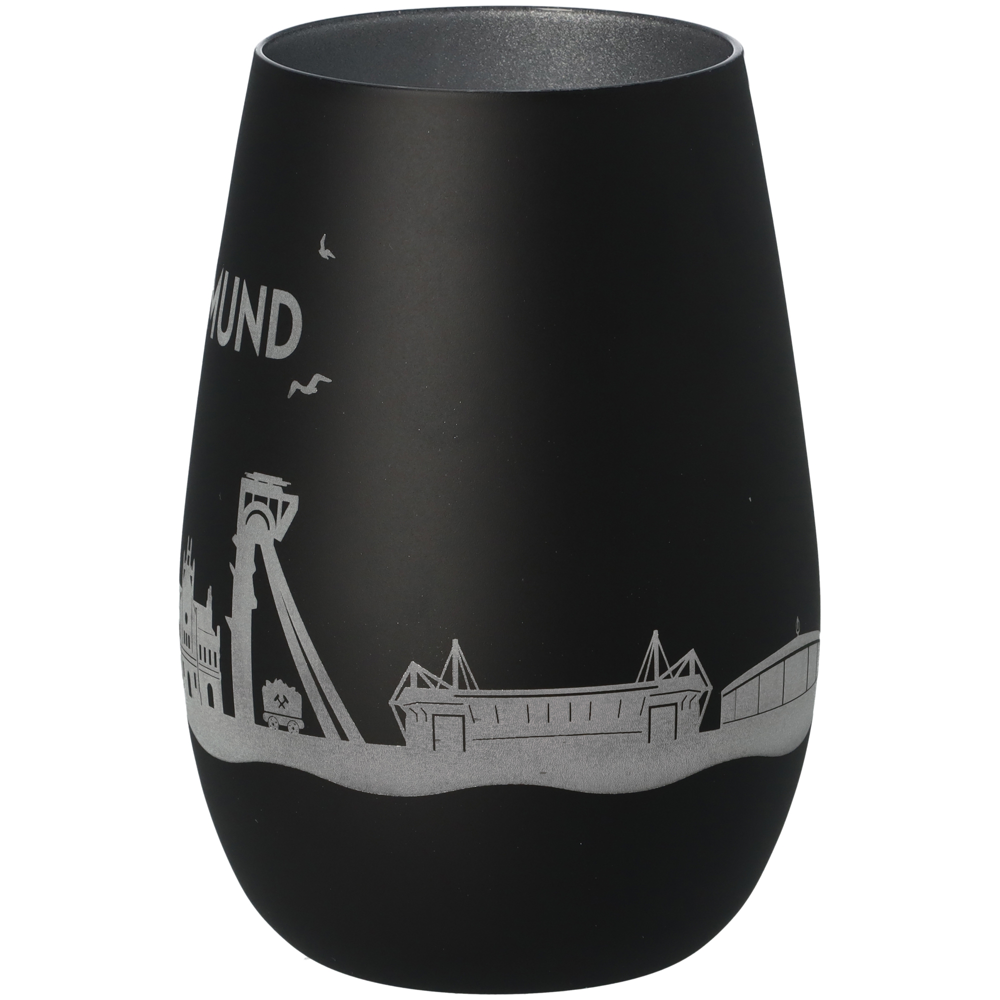 Windlicht Skyline Dortmund Schwarz/Silber Windlicht Skyline Dortmund Schwarz/Silber