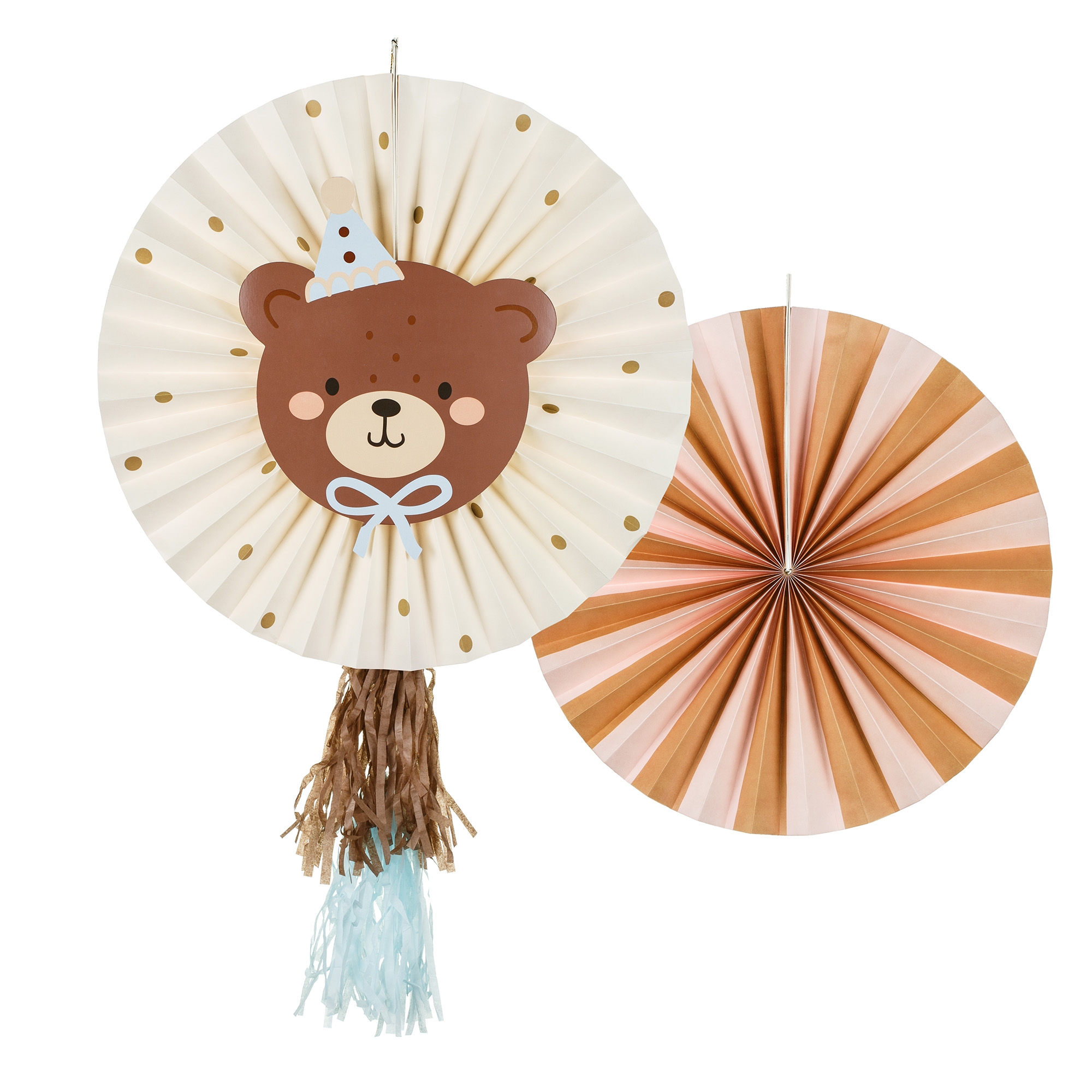 2 Rosetten "Teddybär" Bekleidung, Hut, Kunst, Kunsthandwerk