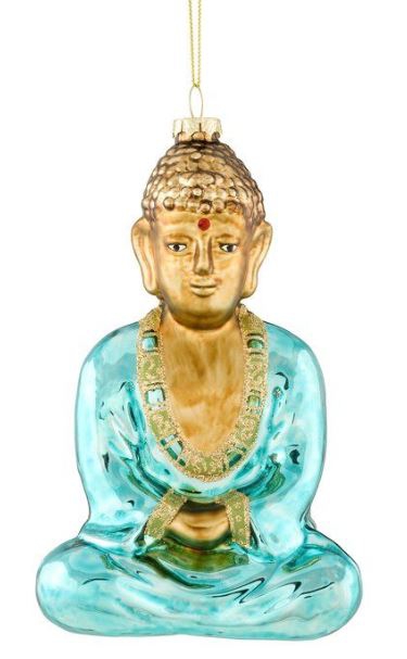 Weihnachtskugel "Buddha" Türkis Weihnachtskugel "Buddha" Türkis
