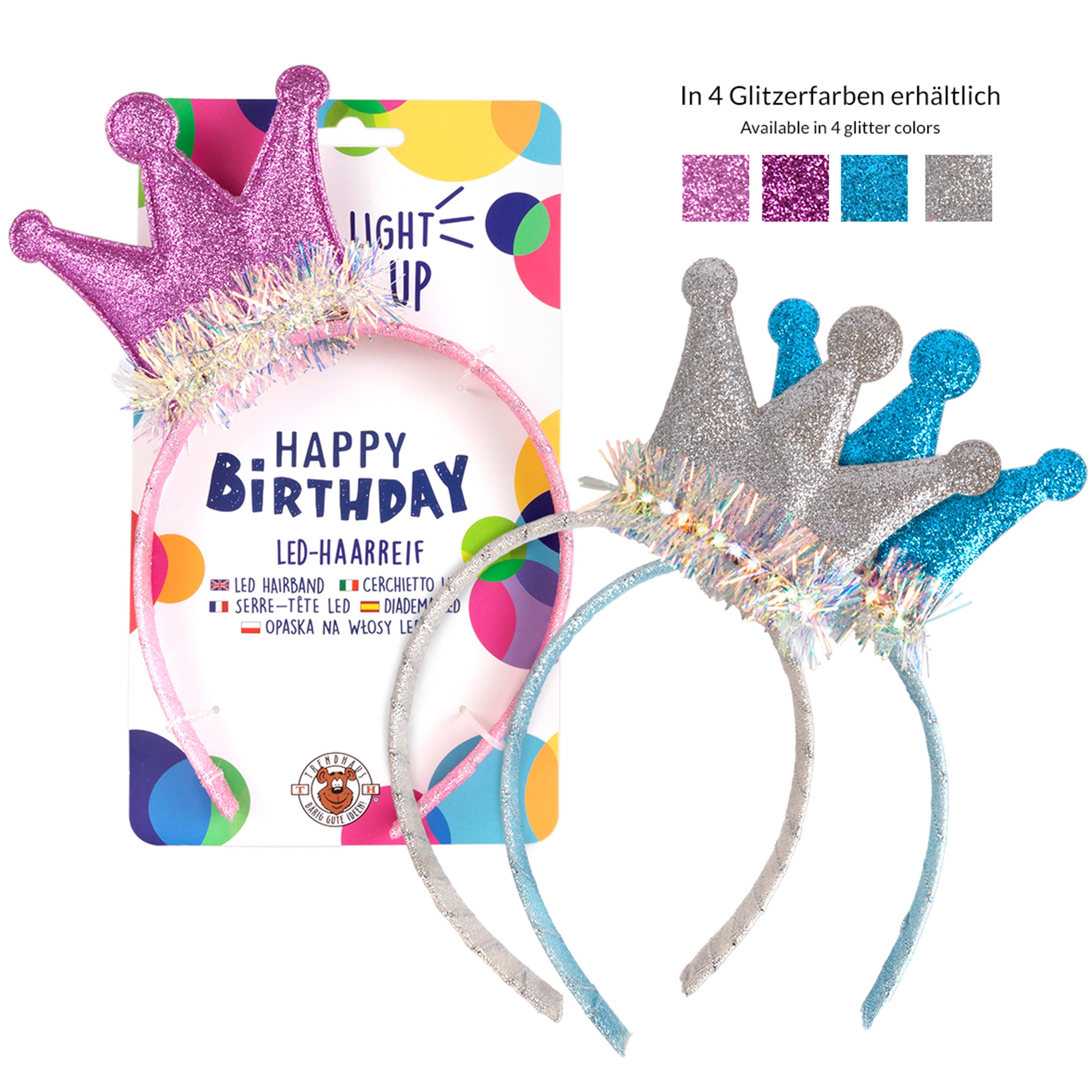 LED-Haarreifen mit Krone LED-Haarreifen mit Krone