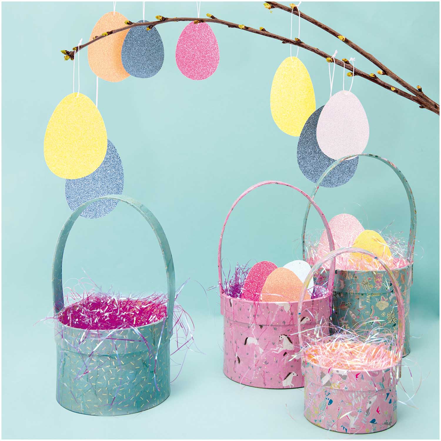 Großer Oster- oder Geschenkkorb mit Henkel Großer Oster- oder Geschenkkorb mit Henkel