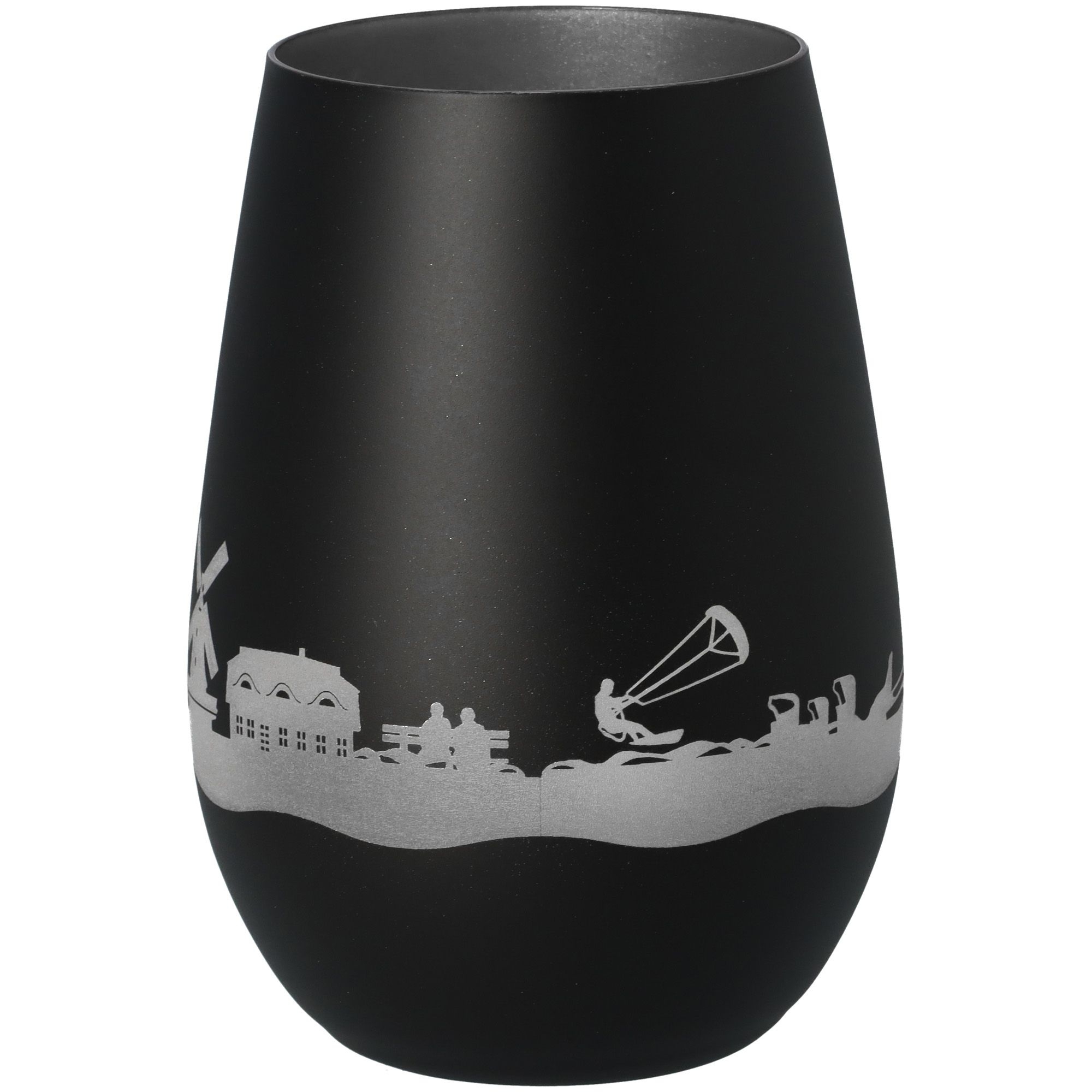 Windlicht Skyline Föhr Schwarz/Silber Windlicht Skyline Föhr Schwarz/Silber