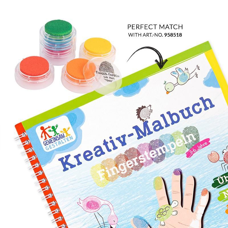 Kreativ-Malbuch für Fingerstempeln
