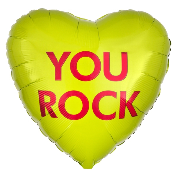 Folienballon "You Rock", 45cm Folienballon "You Rock", 45cm