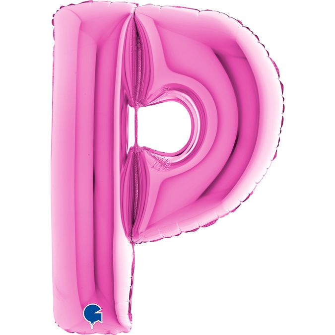 Folienballon Buchstabe P Pink 100cm