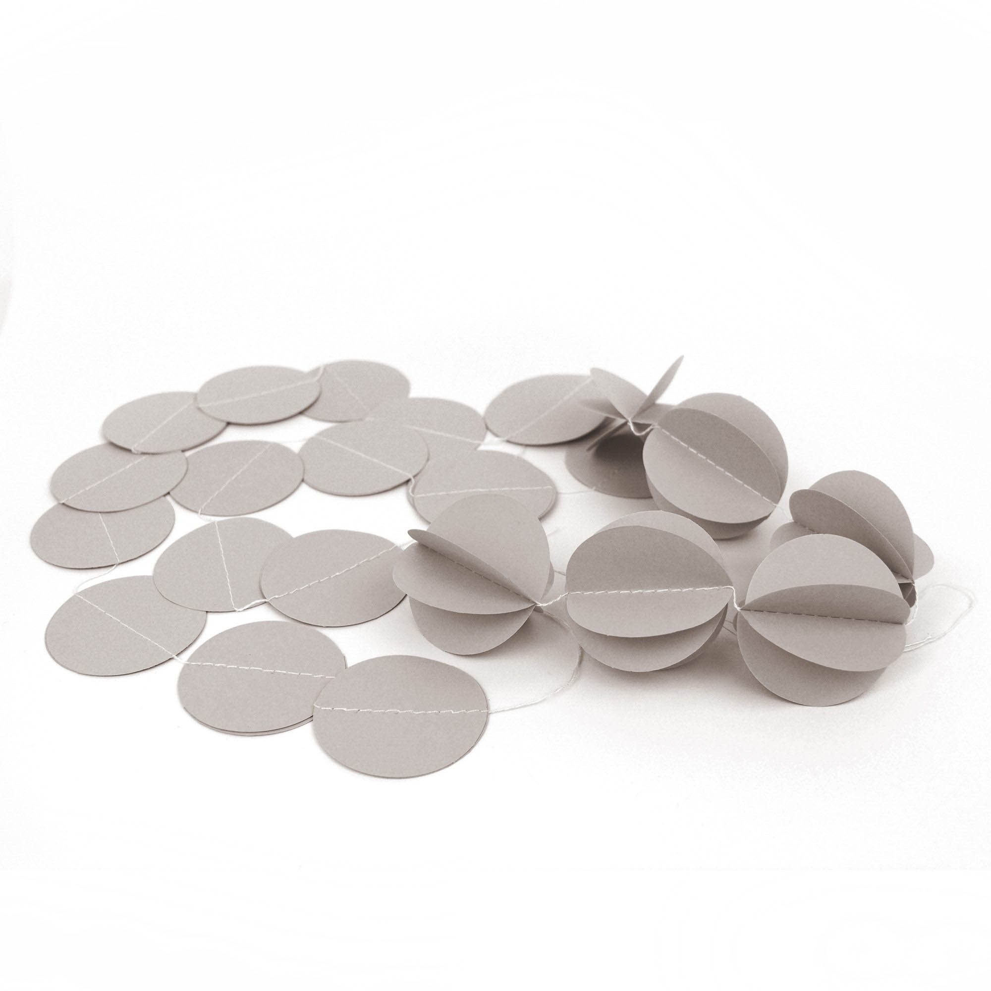 Kreis Girlande - Taupe/Grau Kreis Girlande - Taupe/Grau