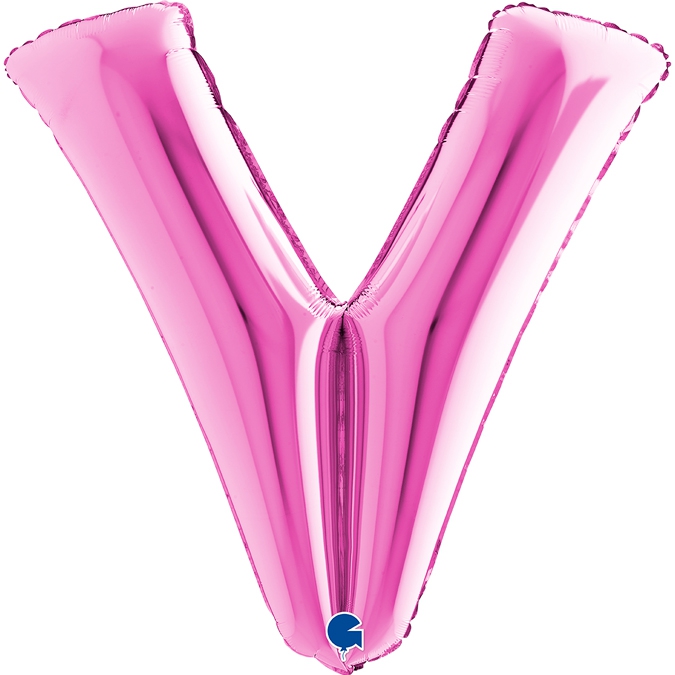 Folienballon Buchstabe V Pink 100cm