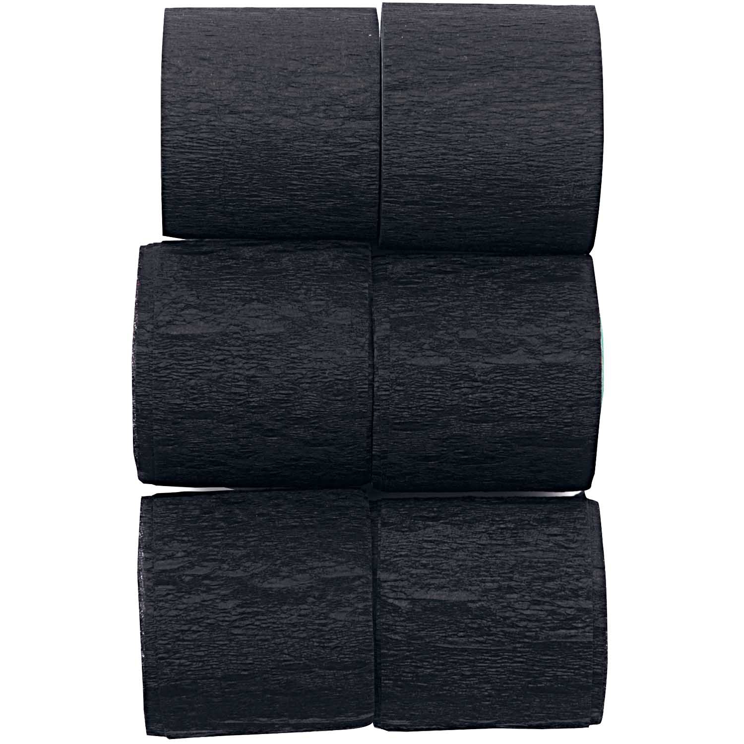 Kreppbänder "Schwarz", 6 Rollen je 10 m Kreppbänder "Schwarz", 6 Rollen je 10 m