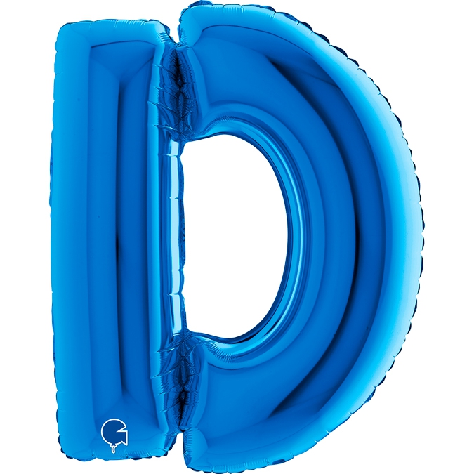 Folienballon Buchstabe D Blau 100cm Folienballon Buchstabe D Blau 100cm