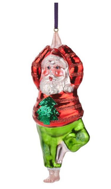 Weihnachtskugel "Yoga-Santa" Baum Haltung Weihnachtskugel "Yoga-Santa" Baum Haltung