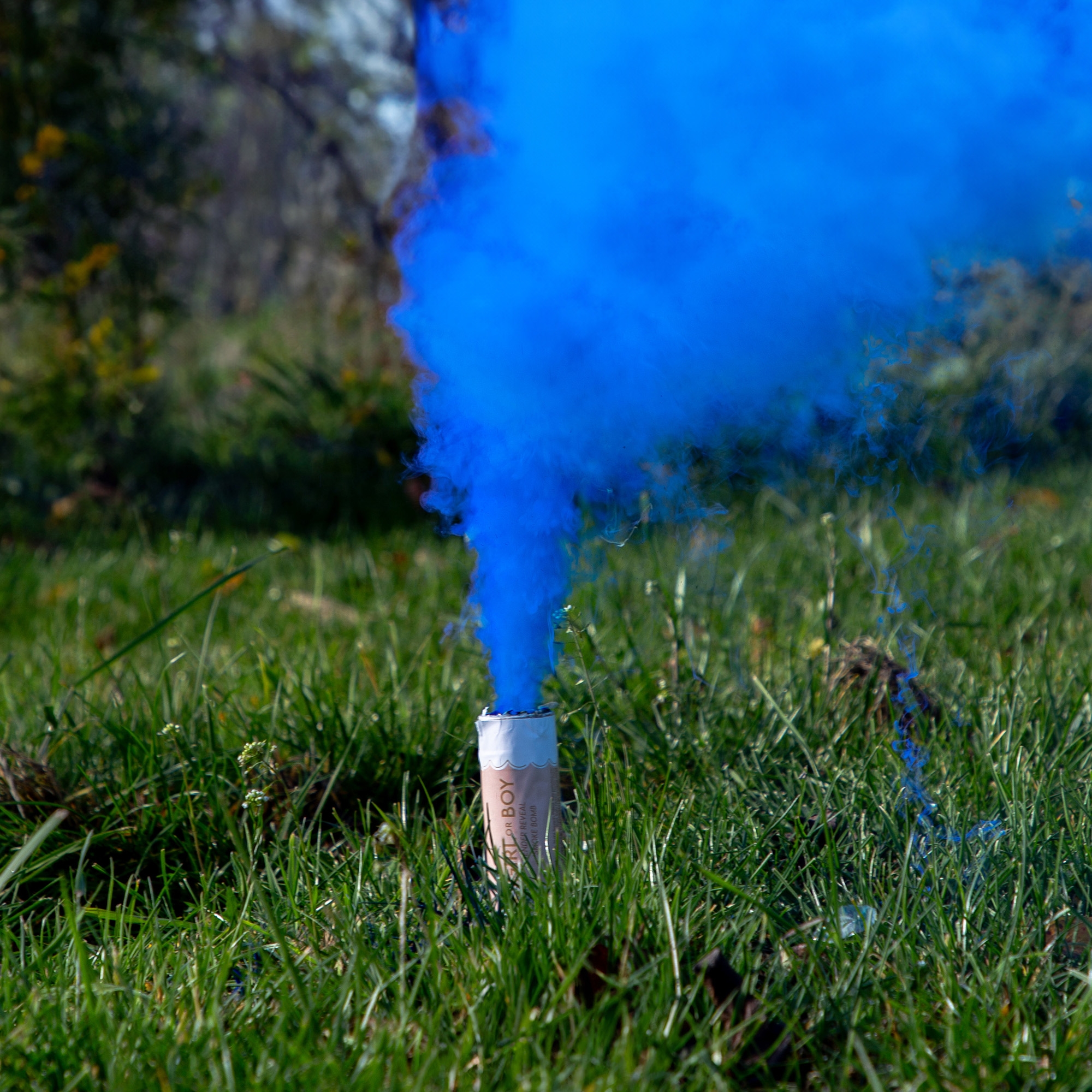 5er Set Rauchbomben "It´s a Boy" Blau Rauch