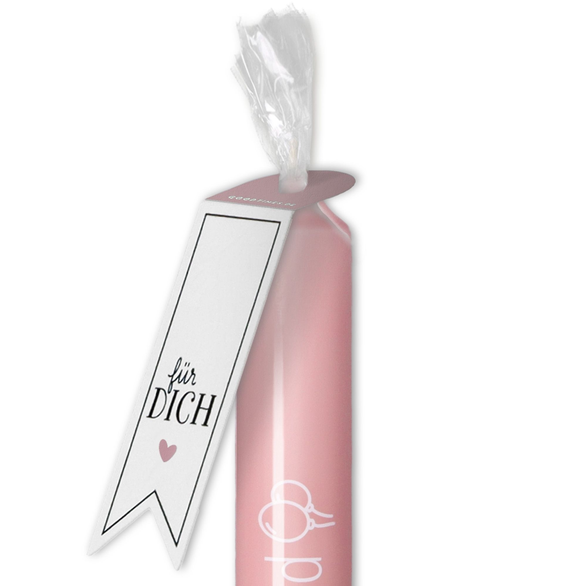 Stabkerze Rosa "Geburtstagskind" Flasche