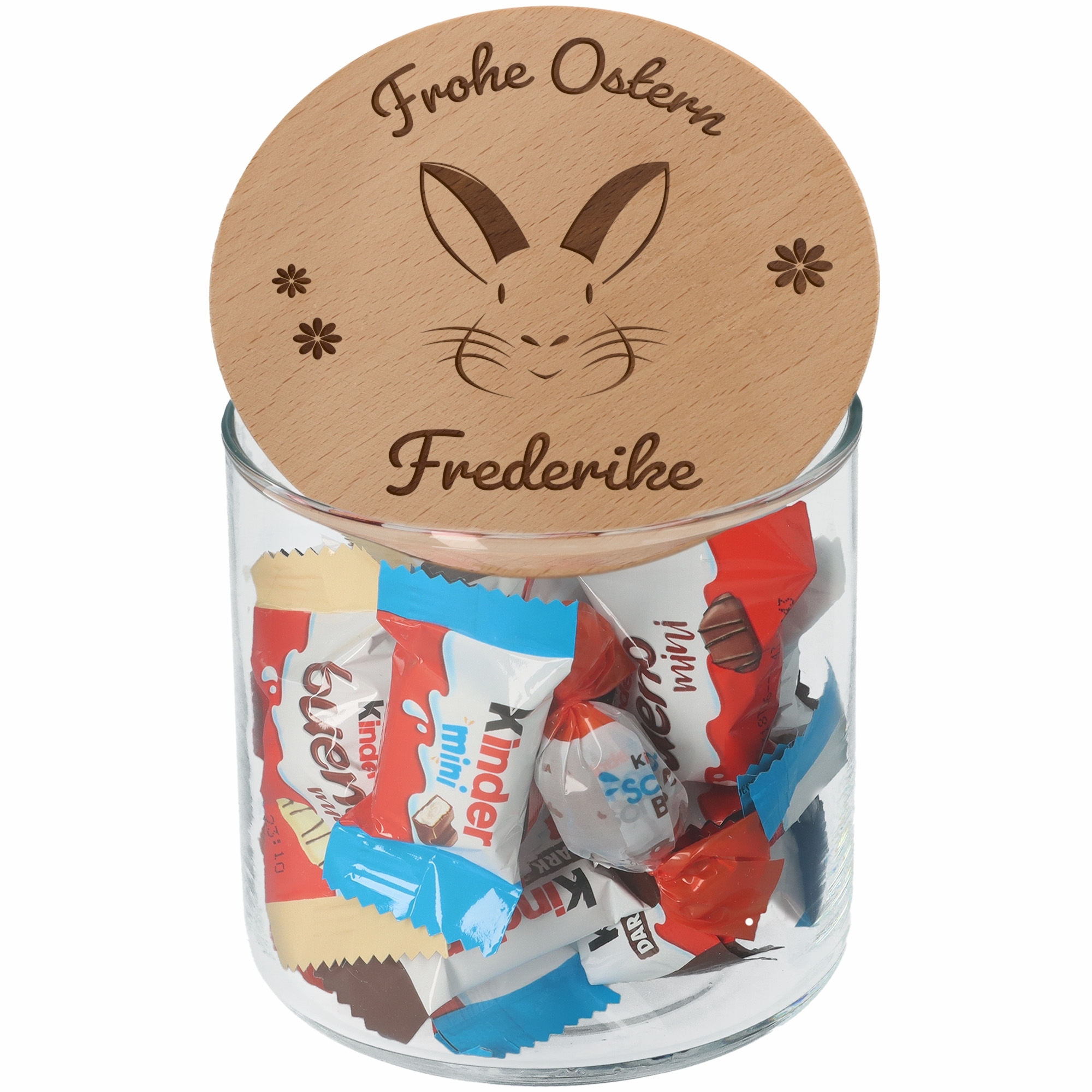 623ab093dc14453ef0603fa822c0cd7b3f19f8f7 Geschenkglas Frohe Ostern "Name"