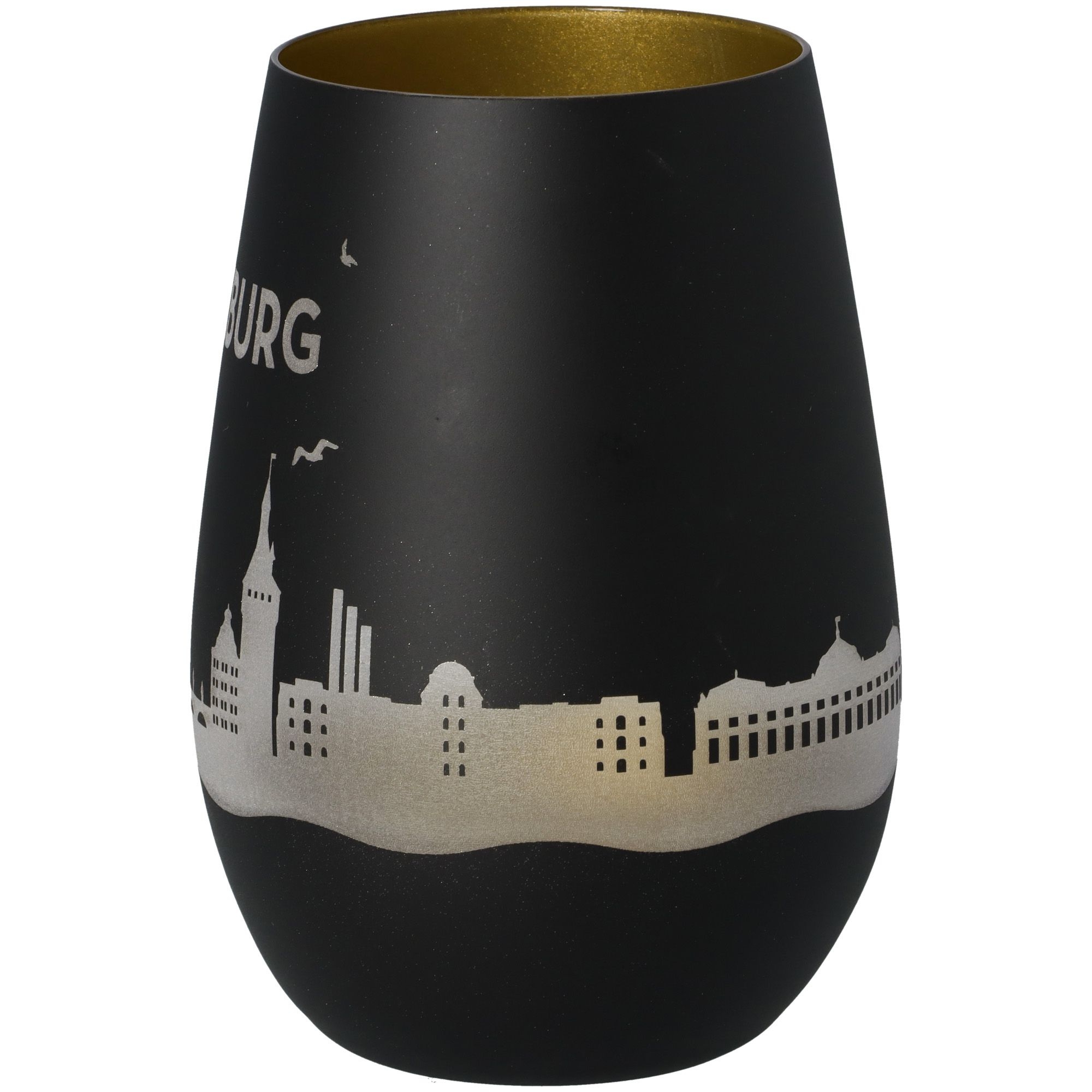 Windlicht Skyline Würzburg Schwarz/Gold Windlicht Skyline Würzburg Schwarz/Gold
