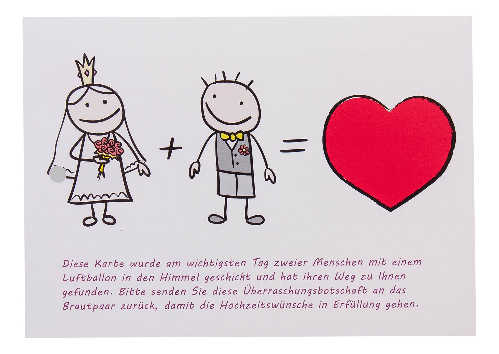 Flugkarte Hochzeit Strich-Brautpaar Flugkarte Hochzeit Strich-Brautpaar