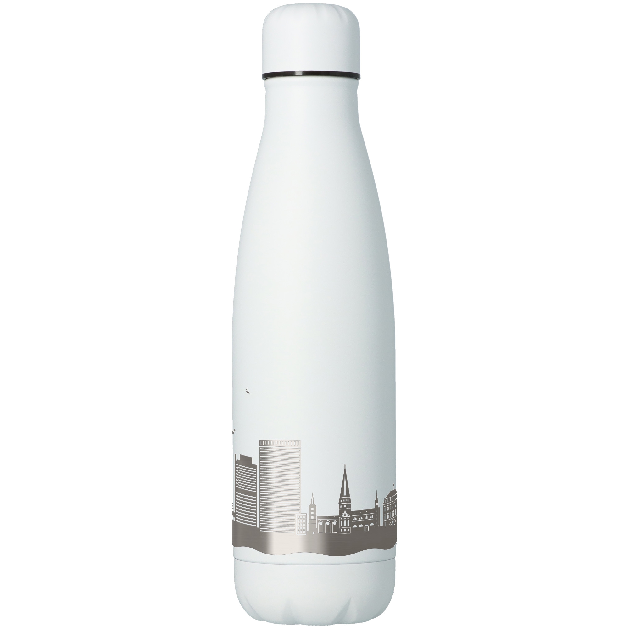 3d18a85d9633ebb7cba6ac556d115c9ae2282a48 Trinkflasche Skyline Bonn Weiß 500ml