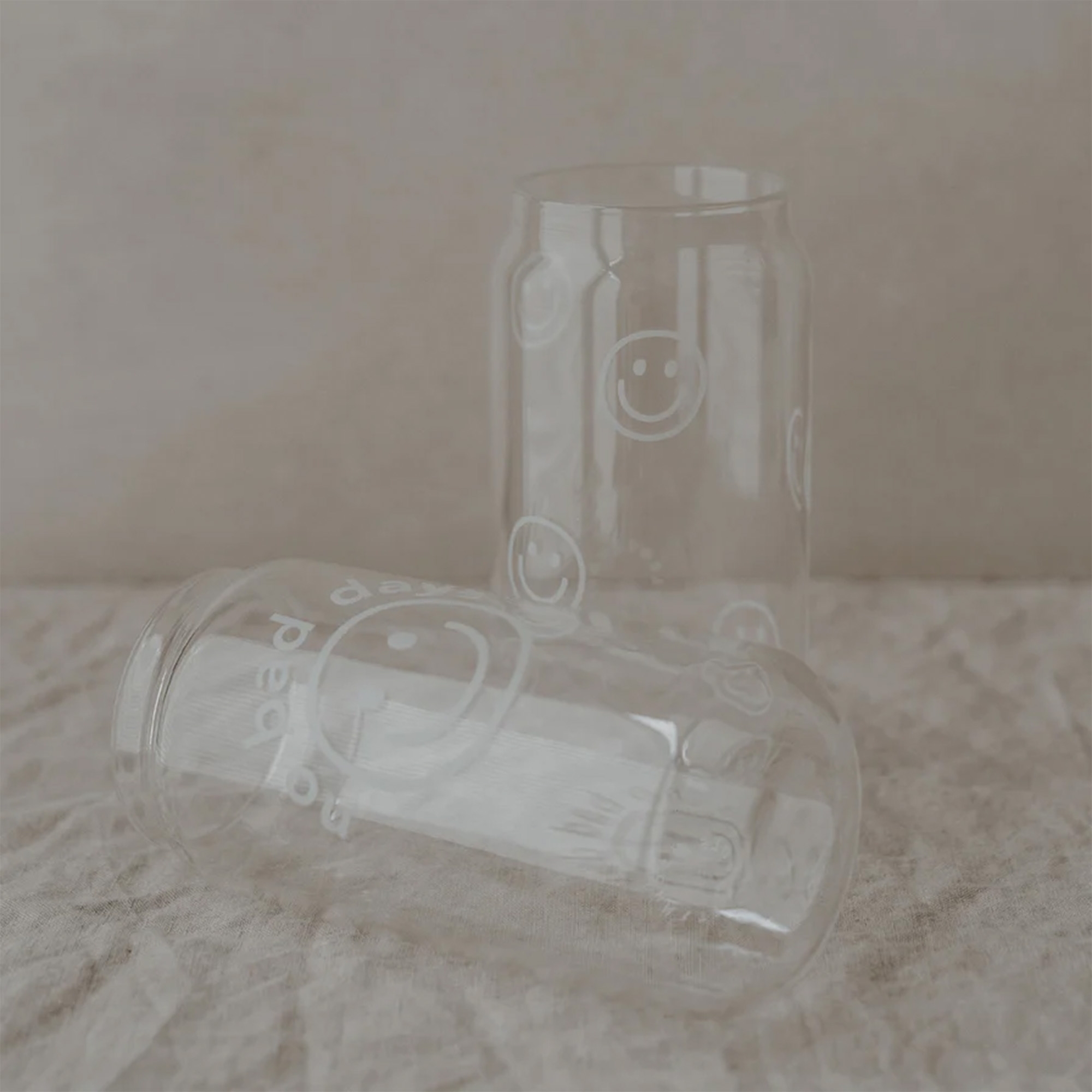 Eulenschnitt - Hohes Trinkglas "Smileys" Eulenschnitt - Hohes Trinkglas "Smileys"