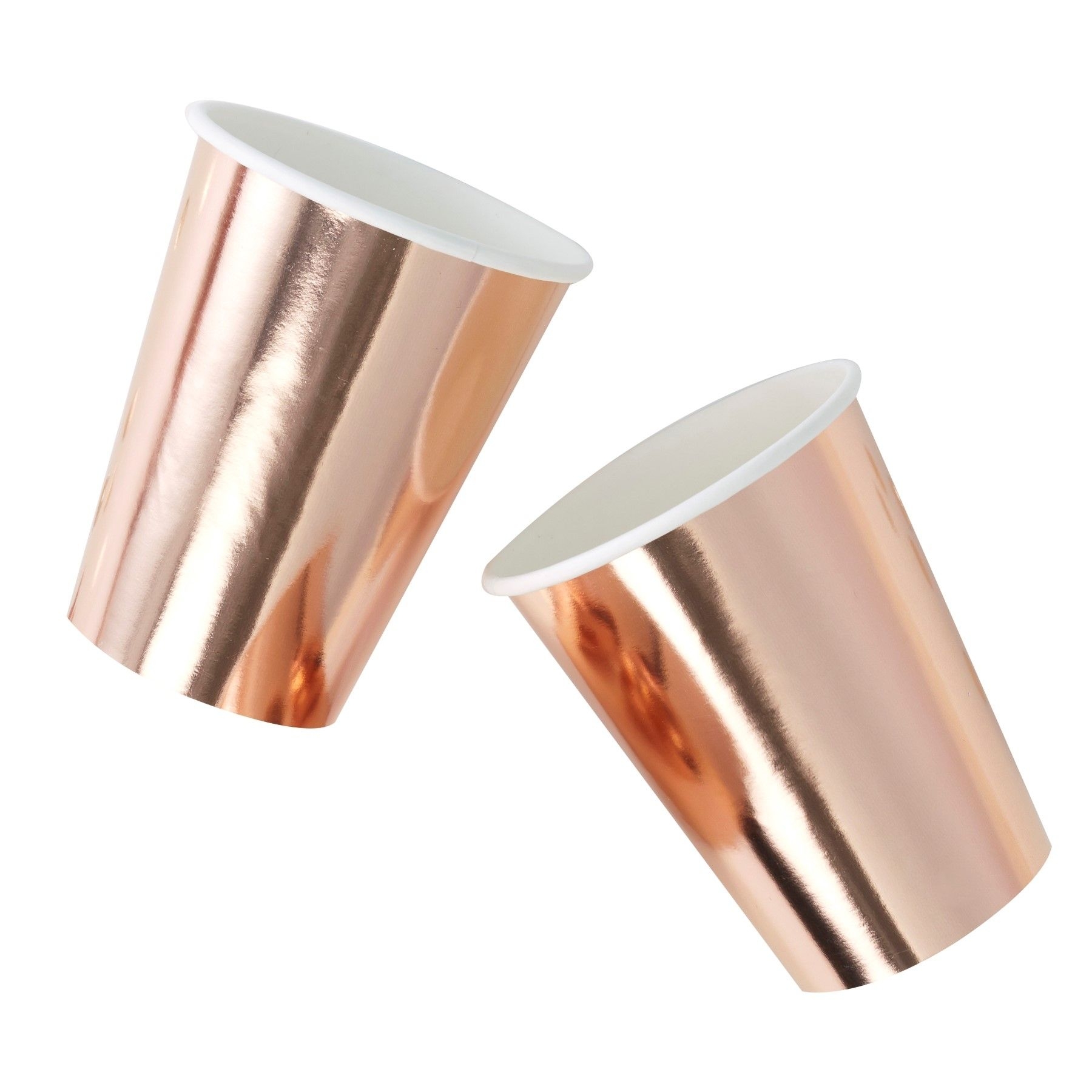 Pick & Mix - 8 roségoldene Pappbecher