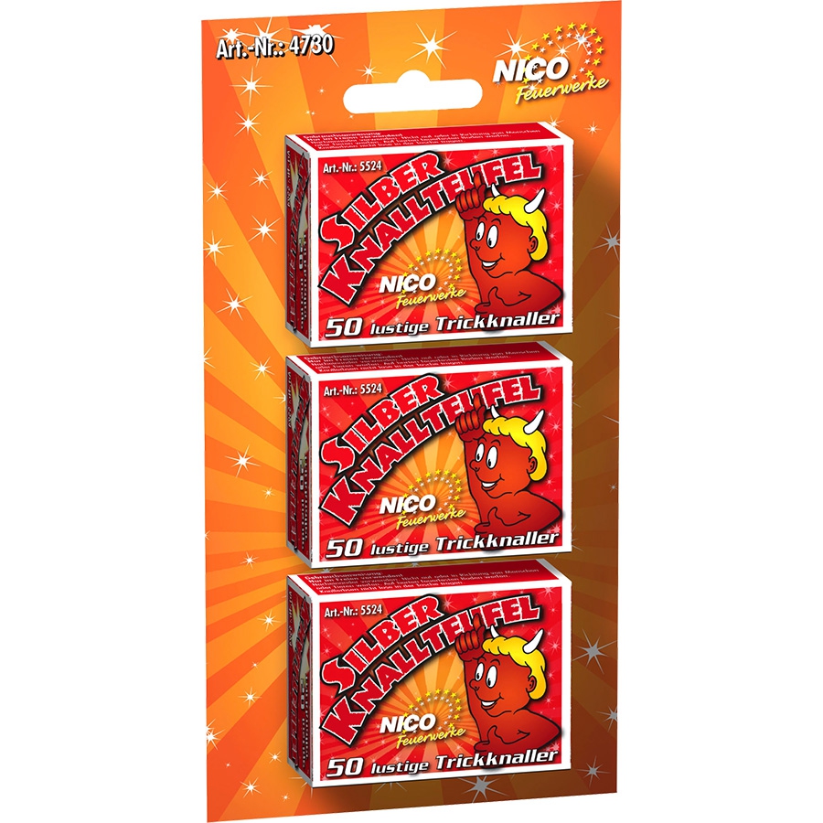 Silvester - Knallteufel 3er Pack Silvester - Knallteufel 3er Pack