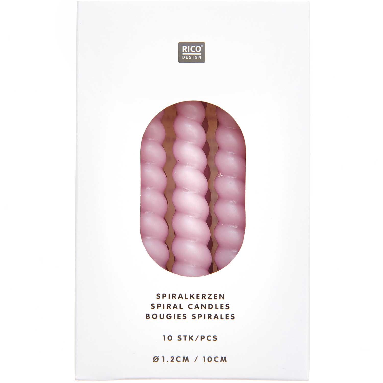 10 Spiralkerzen für den Kuchen - Rosa je Ø 1,2cm 10 Spiralkerzen für den Kuchen - Rosa je Ø 1,2cm