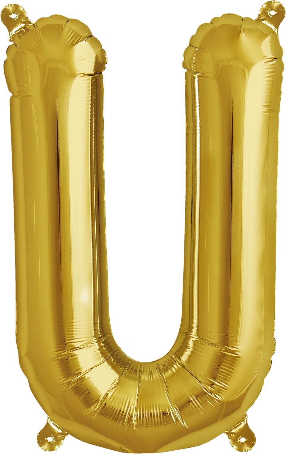 Luftballon Buchstabe U Gold 40cm Luftballon Buchstabe U Gold 40cm