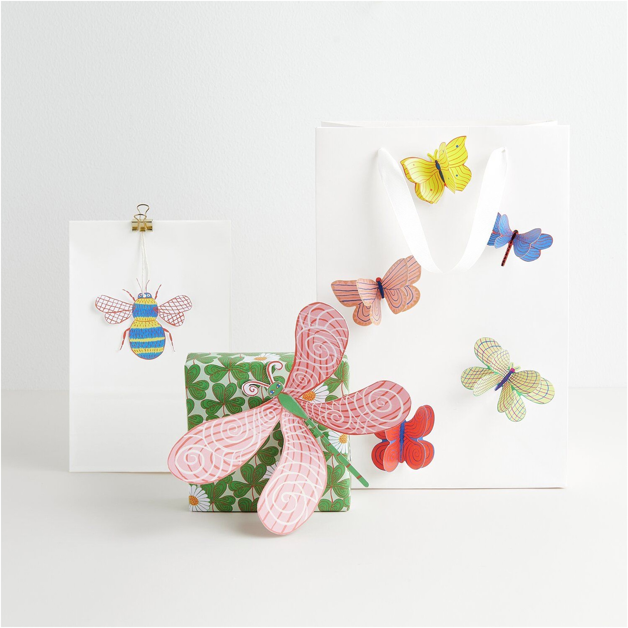 Sticker "Formen-Mix" Bunt Briefumschlag, Grußkarte, Post, Ohrring, Schmuck