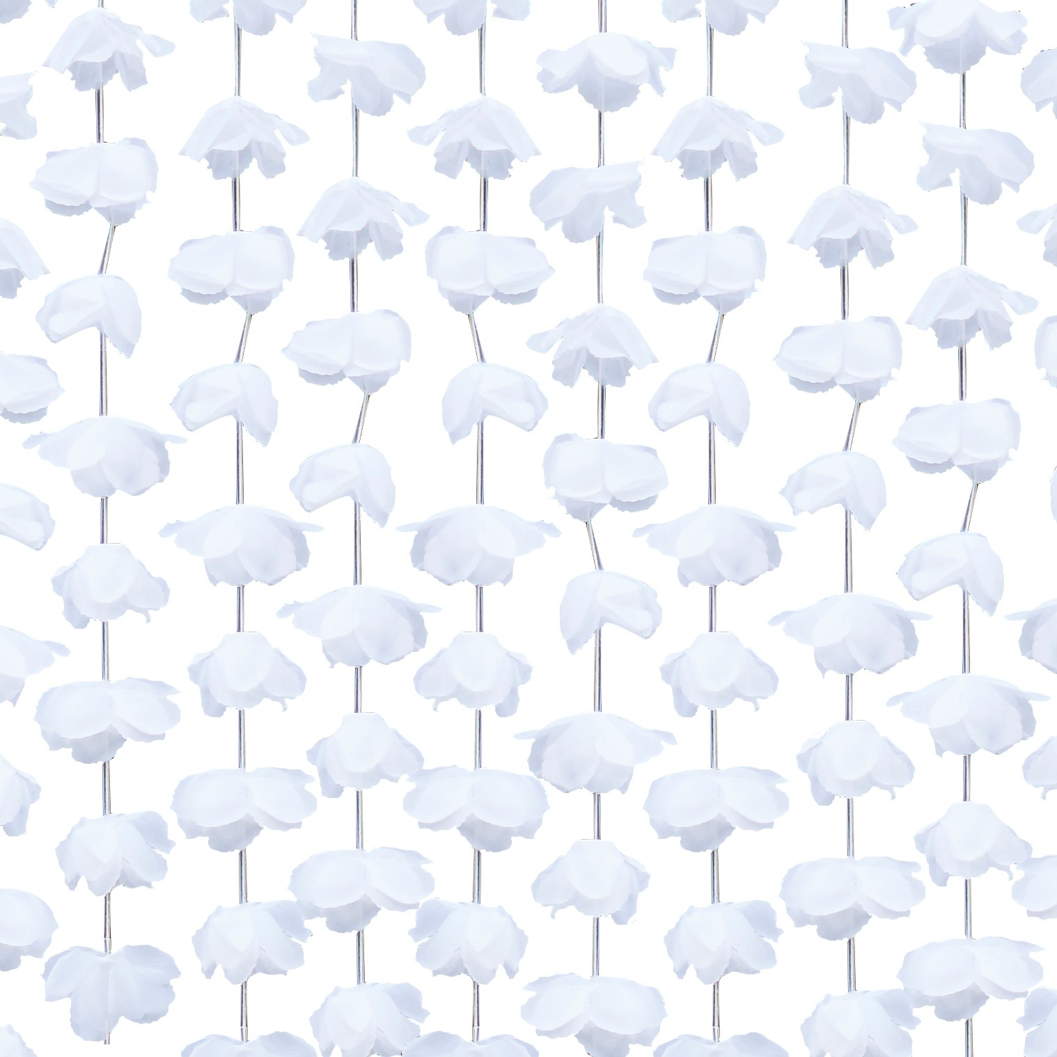 Rustic Country - Floraler Vorhang Weiß Rustic Country - Floraler Vorhang Weiß