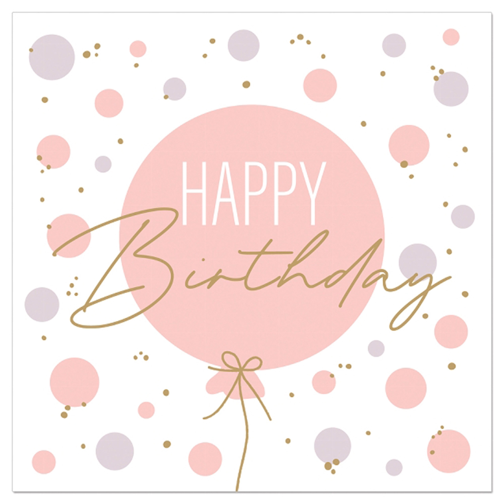 20 Servietten "Birthday Ballon" Rosa 20 Servietten "Birthday Ballon" Rosa