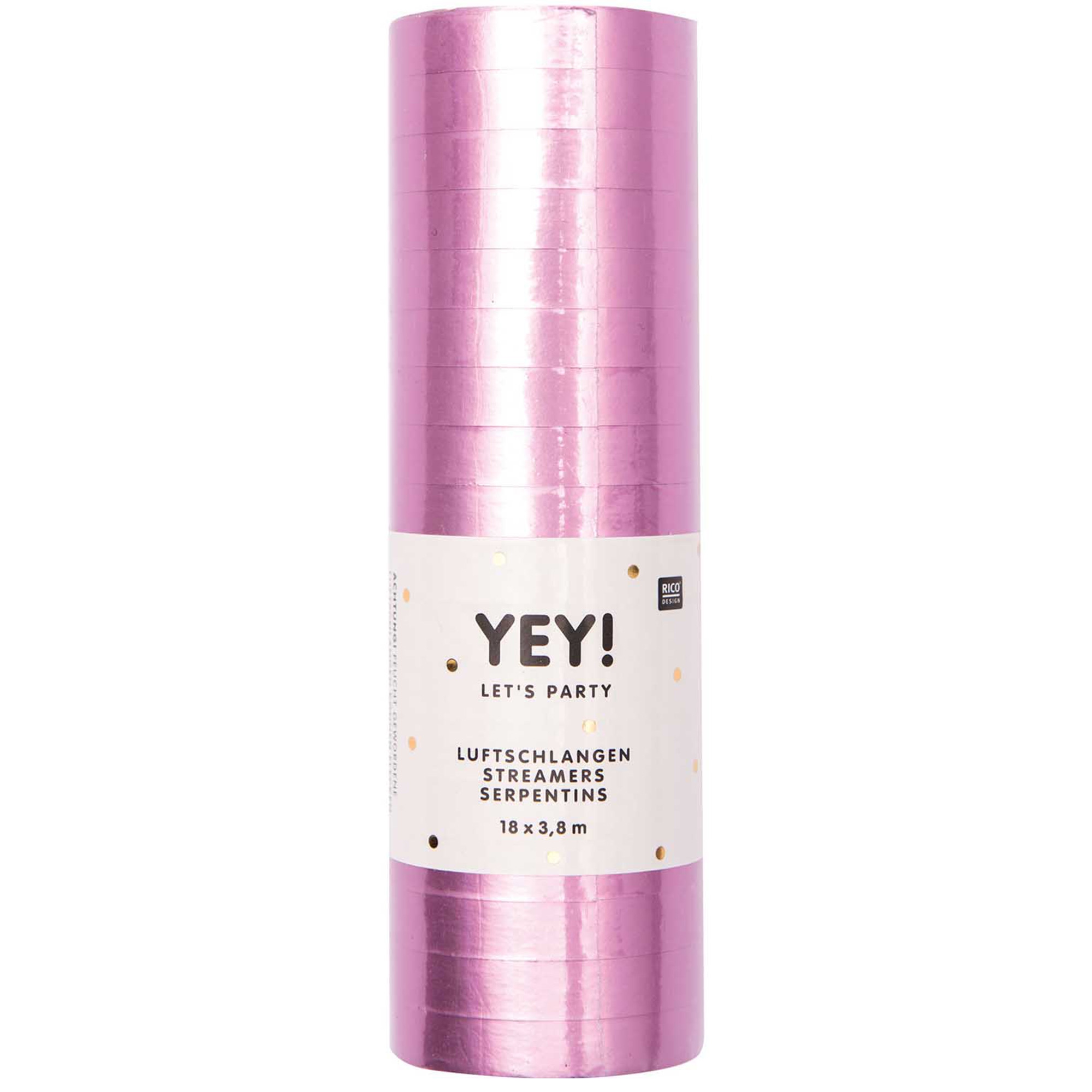 Luftschlangen - Pink Matt Luftschlangen - Pink Matt