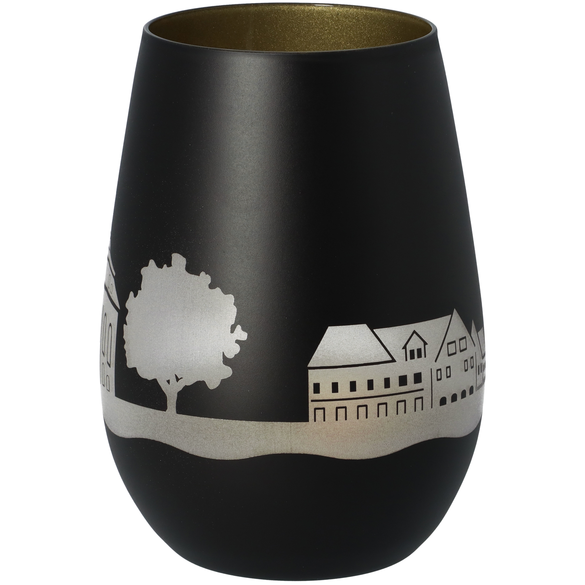 Windlicht Skyline Rellingen Schwarz/Gold Windlicht Skyline Rellingen Schwarz/Gold