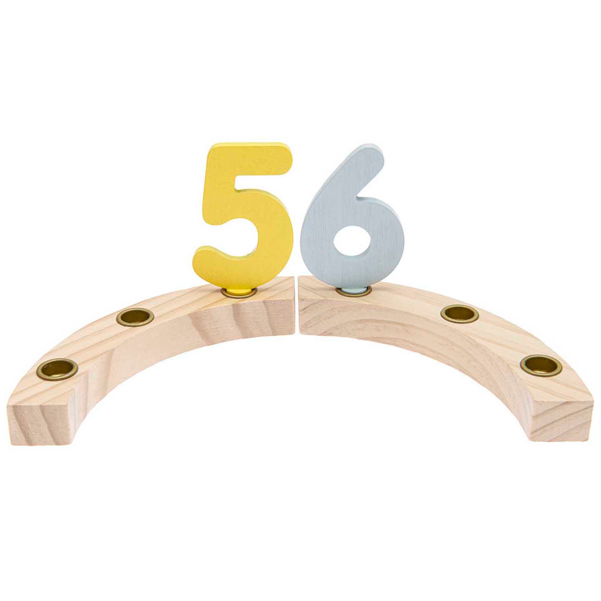 11 teiliges Set Holzzahlen für Geburtstagskranz Gerät, Deckenventilator, Elektrisches Gerät, Text