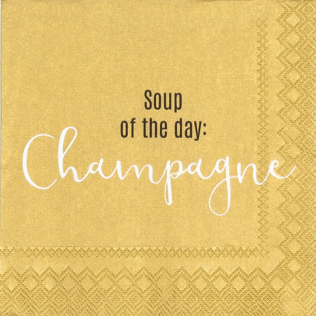 Räder Design - 20 Cocktailservietten "Soup of the day"