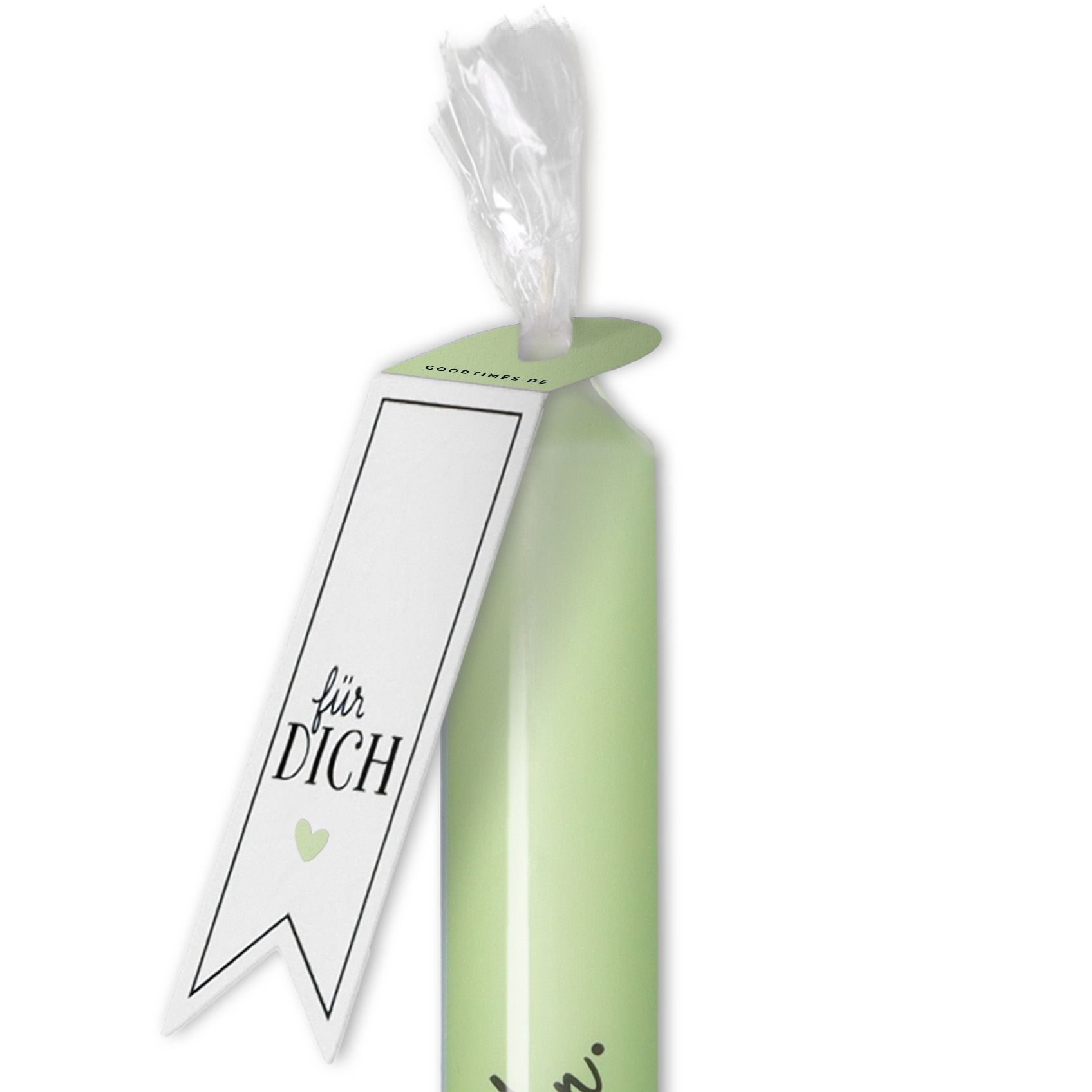 Stabkerze MintgrĂŒn, Schwarz "Mr & Mr" Stabkerze MintgrĂŒn, Schwarz "Mr & Mr"