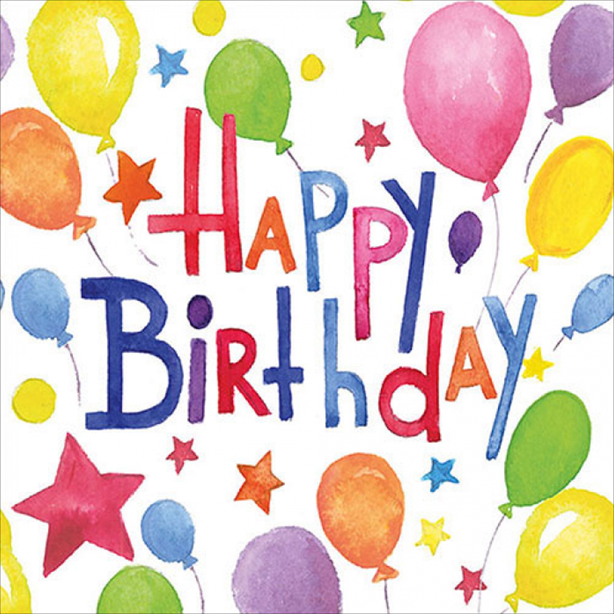 20 Servietten "Colourful birthday" Ballon, Leute, Person