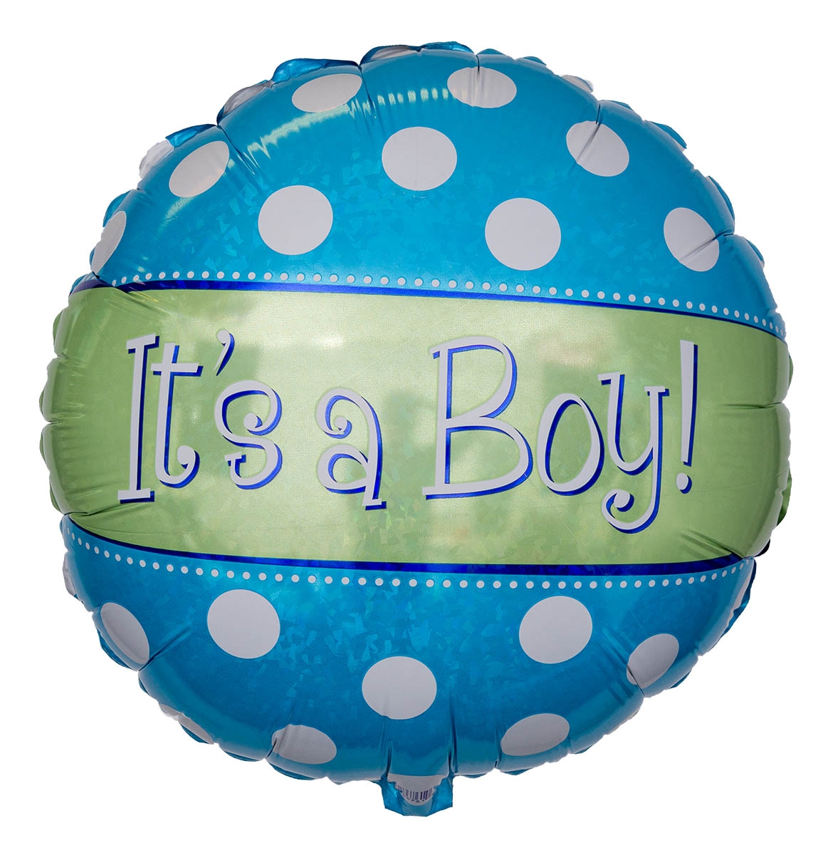 Folienballon Polka Dots It's a Boy Holographic 45 cm Folienballon Polka Dots It's a Boy Holographic 45 cm