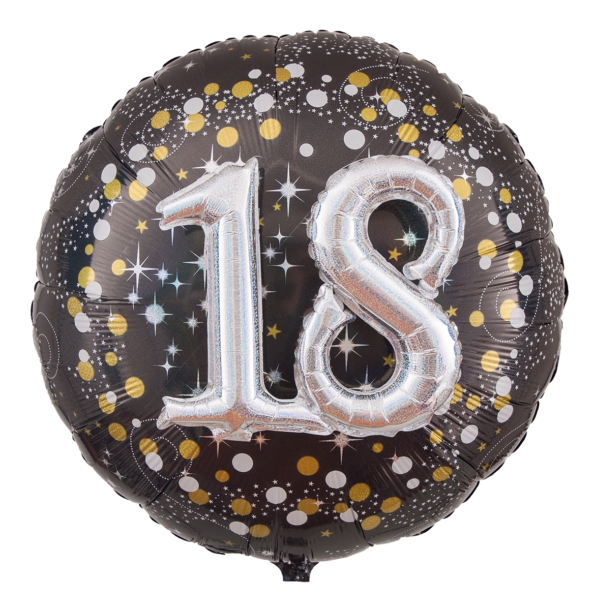 Folienballon Sparkling Birthday mit 3D-18 81cm Folienballon Sparkling Birthday mit 3D-18 81cm
