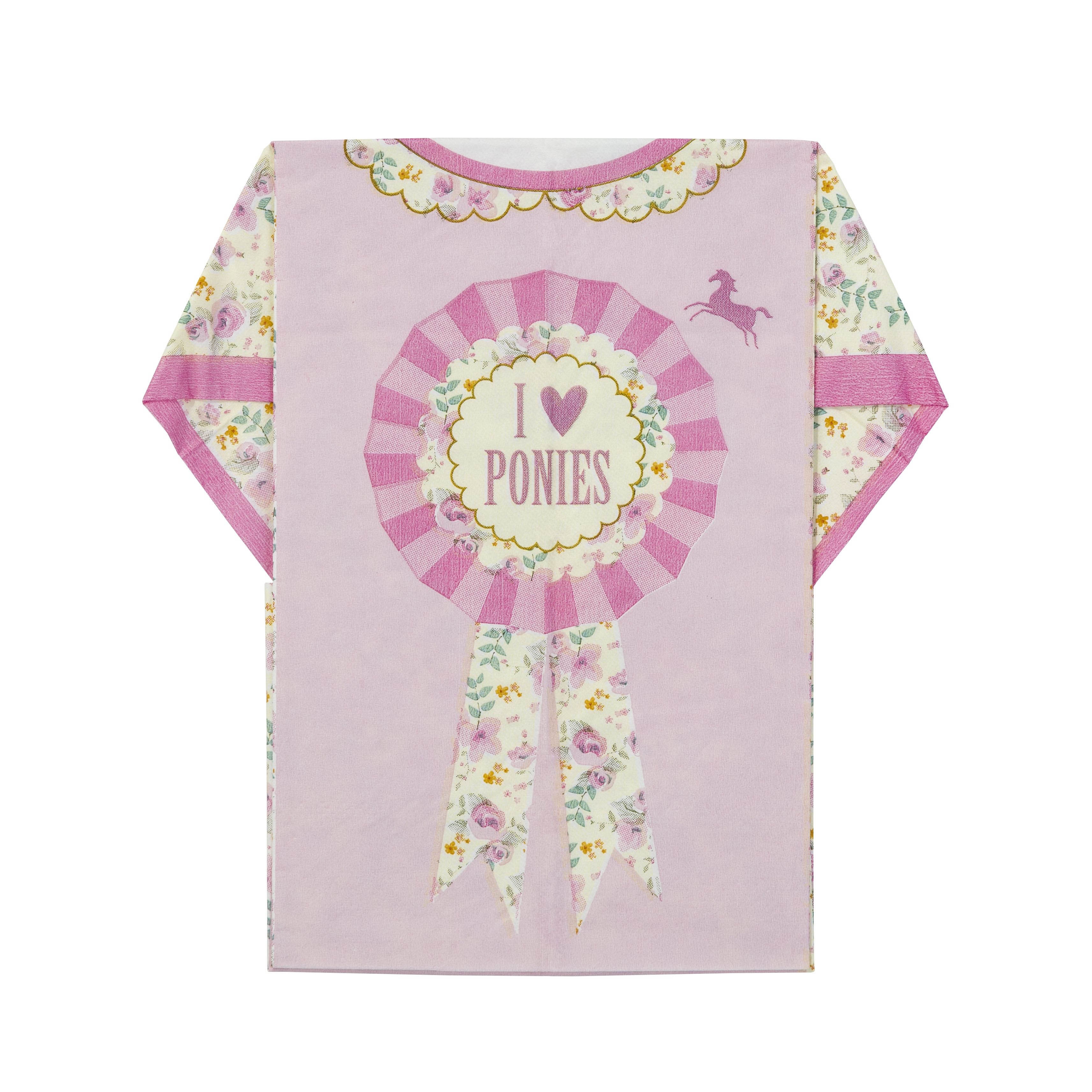 Pony Party -8 T-Shirt Servietten Pony Party -8 T-Shirt Servietten