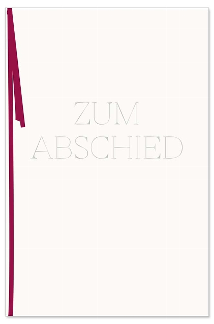 Grußkarte "Zum Abschied" Grußkarte "Zum Abschied"