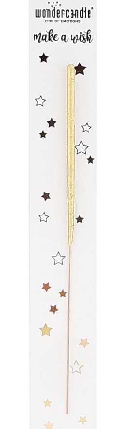 Wunderkerze "Make a Wish" Gold 18cm Wunderkerze "Make a Wish" Gold 18cm
