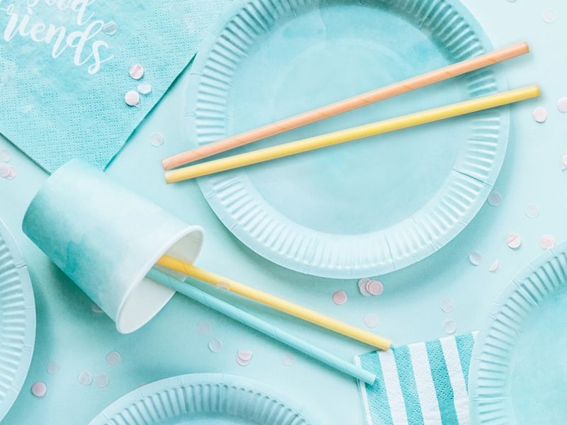 10 Papierstrohhalme "Summertime"